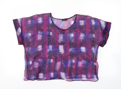 River Island Womens Purple   Basic T-Shirt Size 14