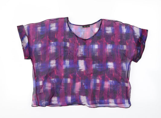 River Island Womens Purple   Basic T-Shirt Size 14