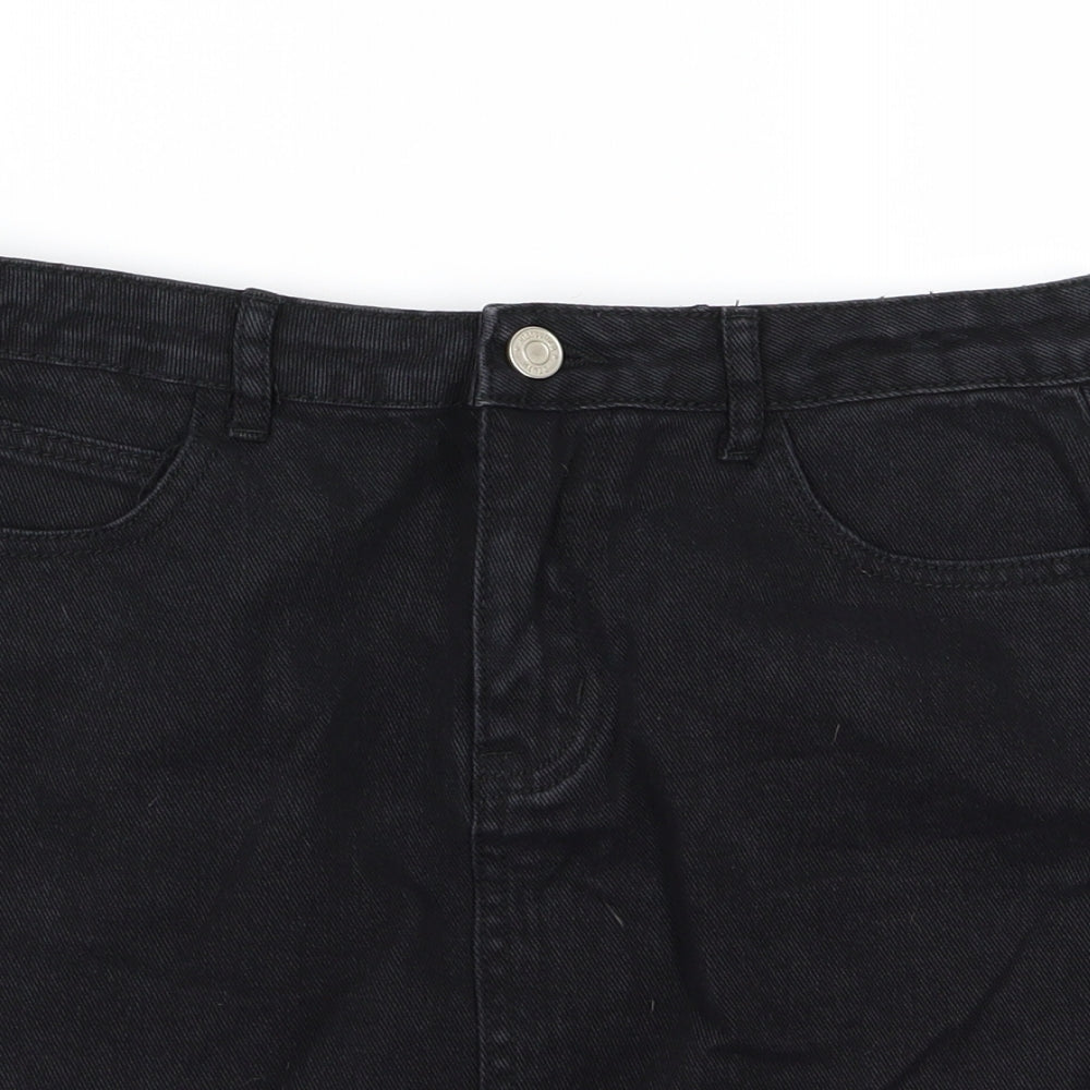 misguided Womens Black  Denim Straight & Pencil Set Size 10