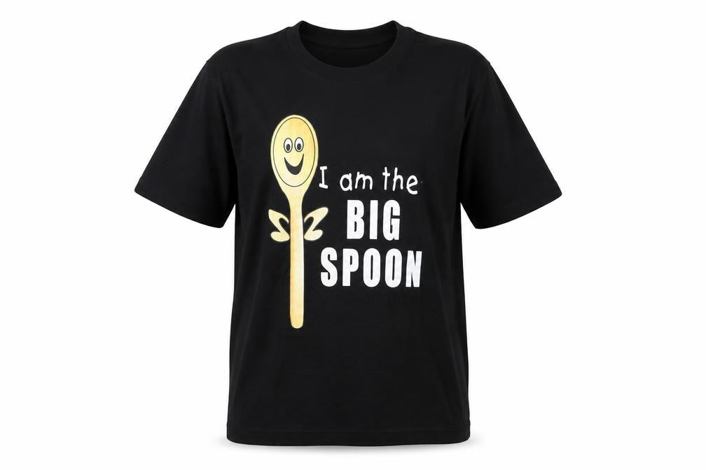 Preworn Womens Black   Basic T-Shirt Size M  - spoon