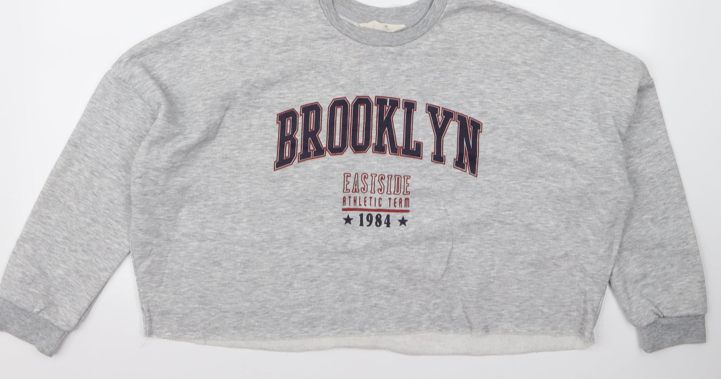 Primark Womens Grey   Pullover Jumper Size S  - brooklyn