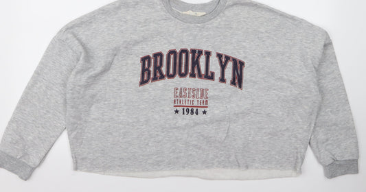 Primark Womens Grey   Pullover Jumper Size S  - brooklyn