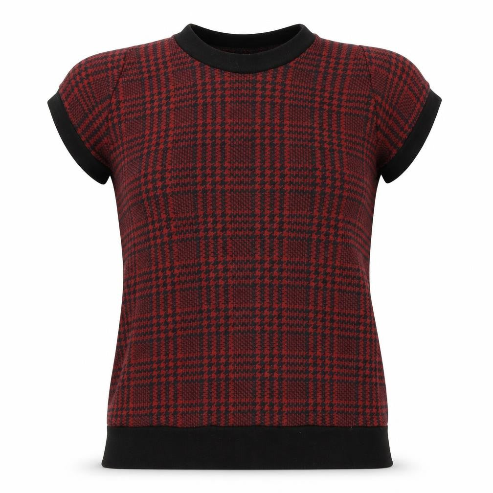 H&M Womens Red Plaid  Pullover Jumper One Size