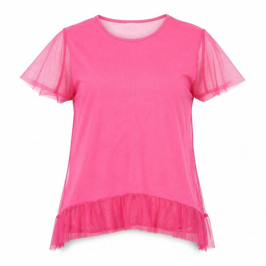 River Island Womens Pink   Basic Blouse Size 10  - sheer back