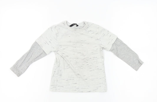 George Boys Grey   Basic T-Shirt Size 2-3 Years