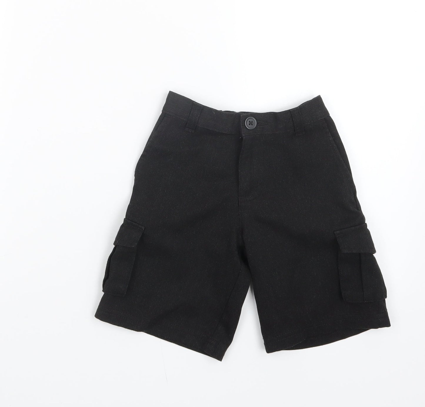 George Boys Black   Cropped Trousers Size 3-4 Years