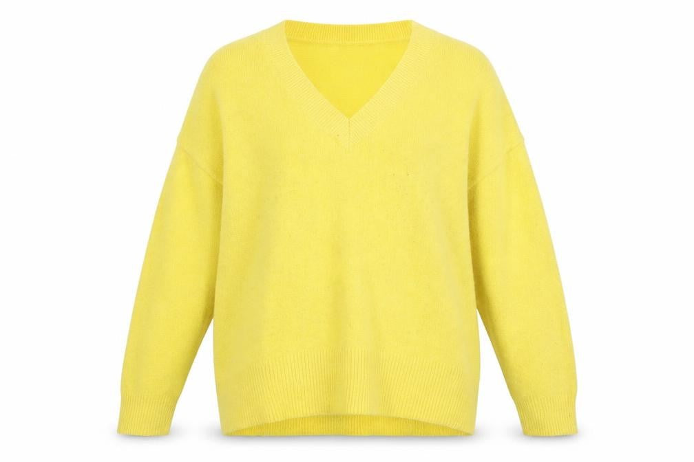 Primark Womens Yellow  Knit Pullover Jumper Size 10