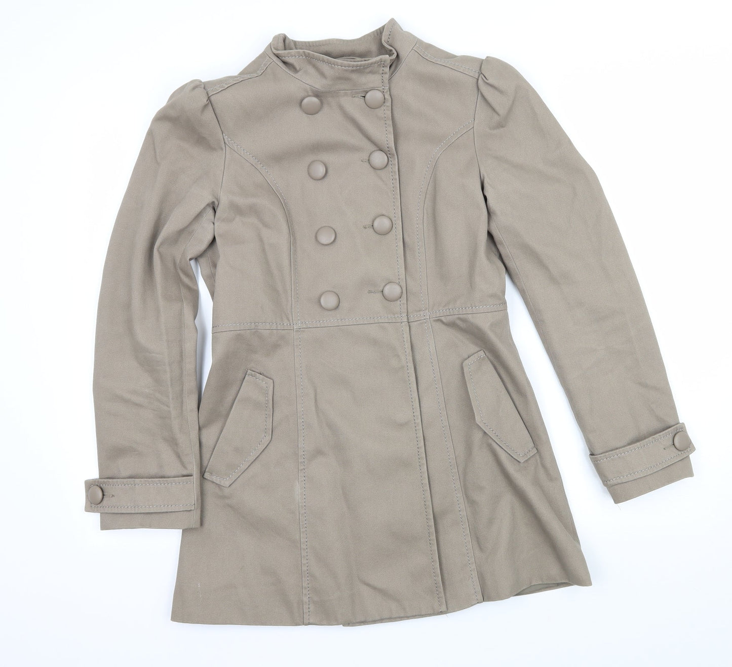 H&M Womens Grey   Gilet Coat Size 8