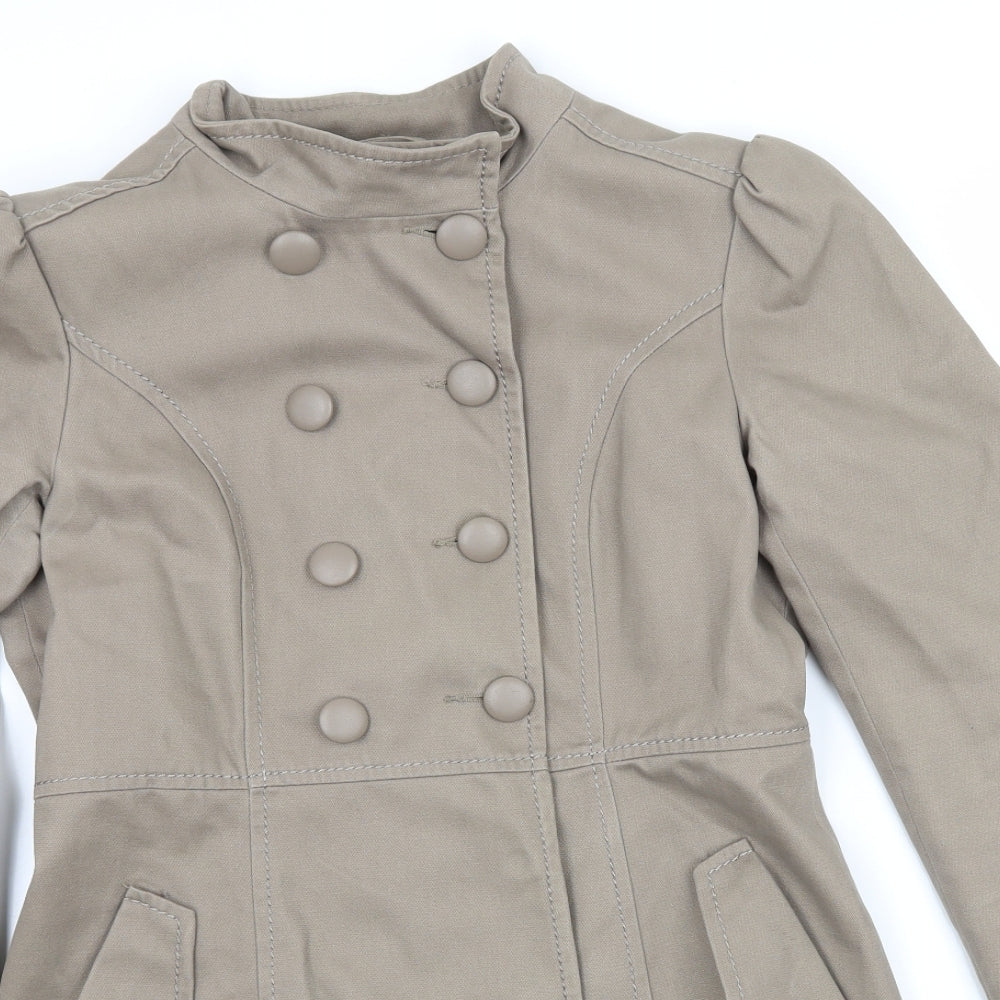 H&M Womens Grey   Gilet Coat Size 8