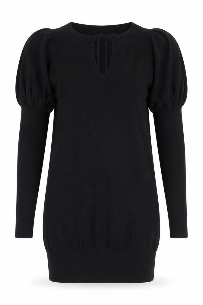 Miss Selfridge Womens Black  Knit Pullover Jumper Size 10