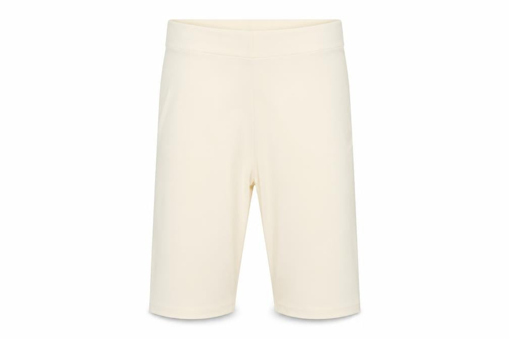 PRETTYLITTLETHING Womens Ivory  Jersey Compression Shorts Size 6