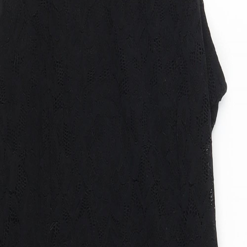 Black Note Womens Black  Lace Mini  Size M