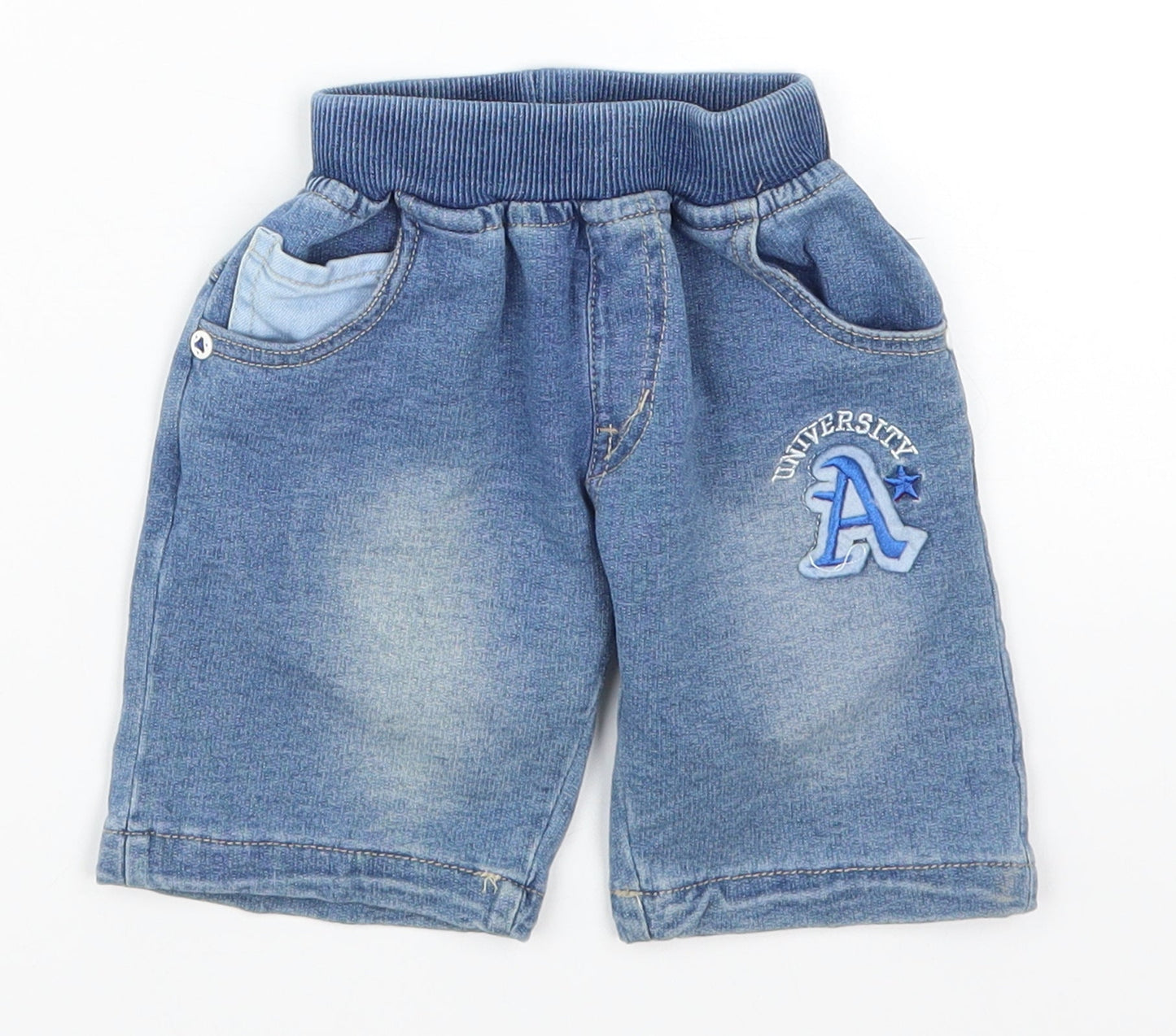 Super Brother Boys Blue  Denim Cropped Jeans Size 18-24 Months  - University A