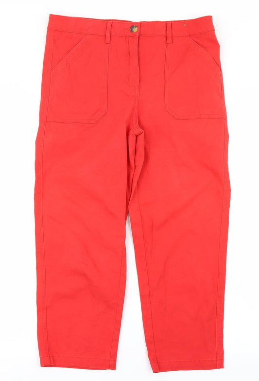 Papaya Womens Red  Denim Capri Jeans Size 12 L22 in