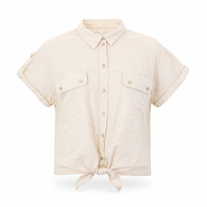 Oasis Womens Beige   Basic Button-Up Size 12