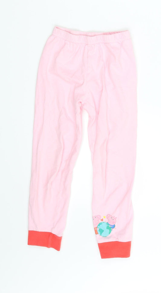 Mothercare Girls Pink   Jogger Trousers Size 5-6 Years - Waist 14in