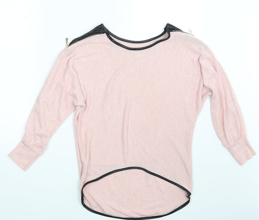 Preworn Womens Pink   Pullover Sweatshirt One Size