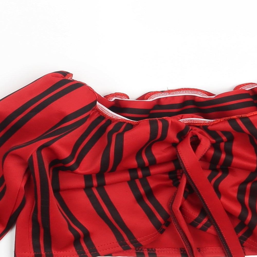 Preworn Womens Multicoloured Striped  Basic Blouse Size 10