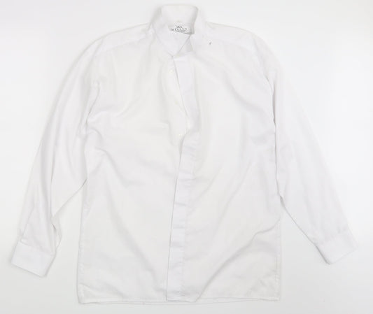 Disley Mens White    Button-Up One Size
