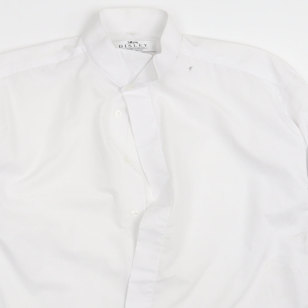 Disley Mens White    Button-Up One Size