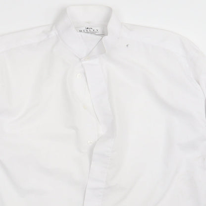 Disley Mens White    Button-Up One Size