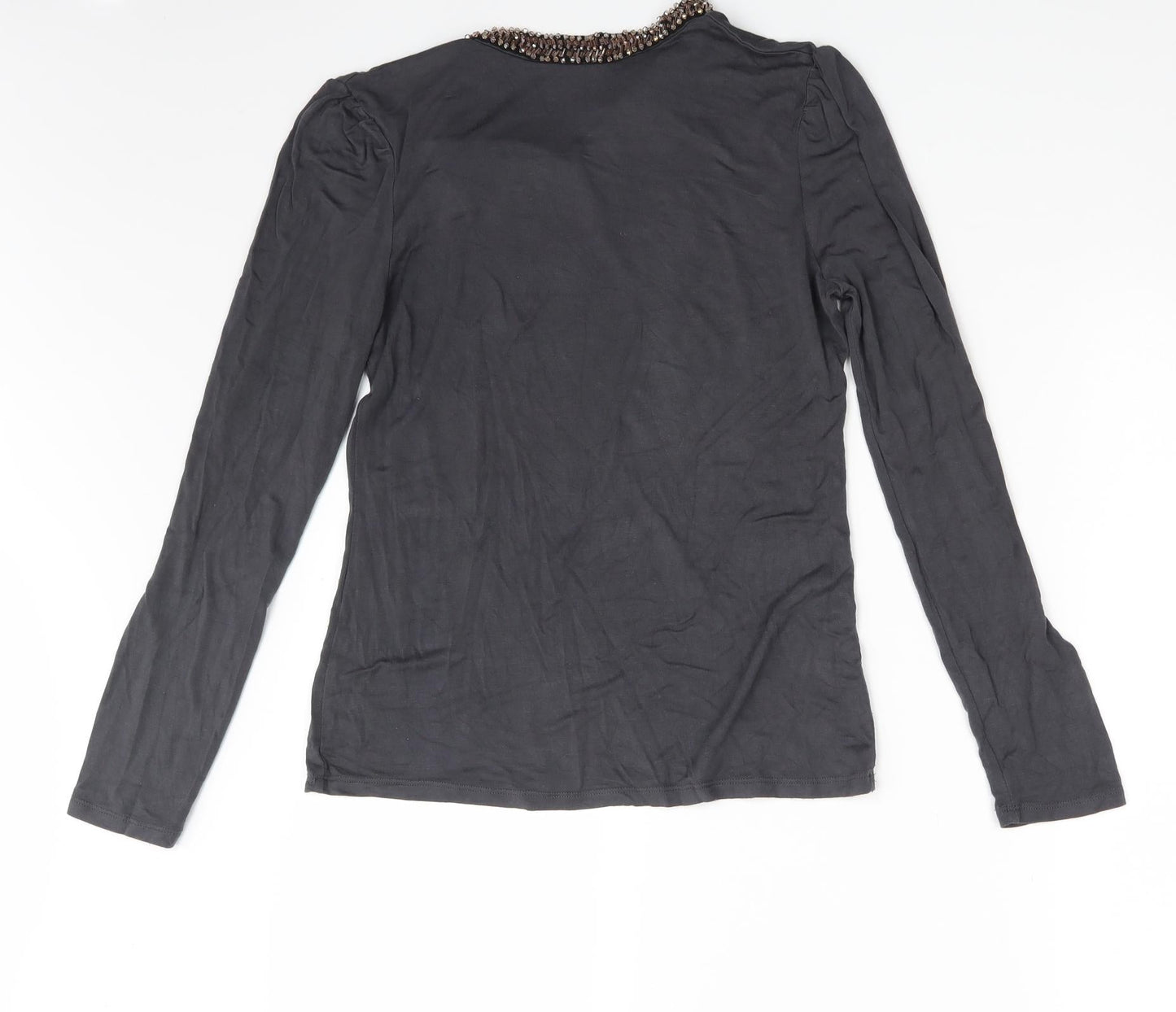 Oasis Womens Grey   Basic T-Shirt Size S