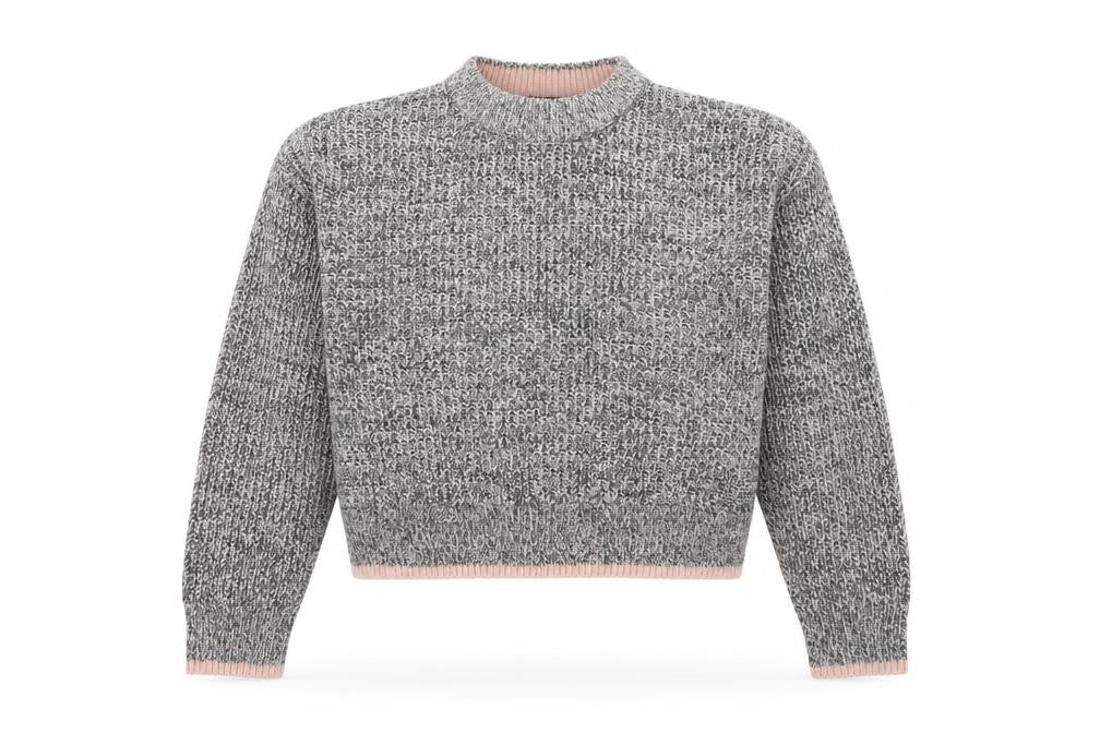 Topshop Womens Grey  Knit Pullover Jumper Size 10