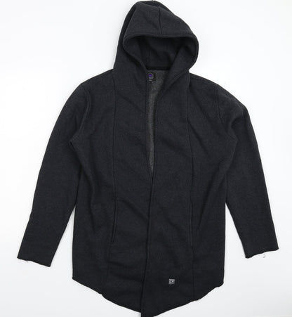 Preloved Barcelona Designs Mens Black   Jacket Coatigan Size XS - Front
