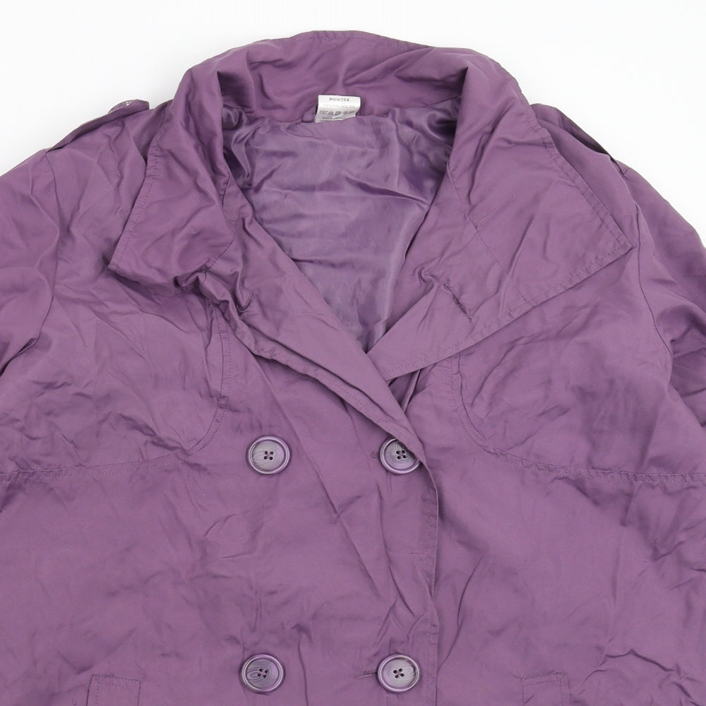 Movitex Womens Purple   Jacket Coat Size 16