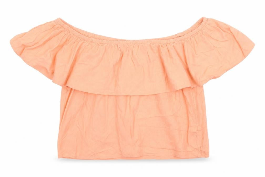 Miss Selfridge Womens Orange   Basic T-Shirt Size 10