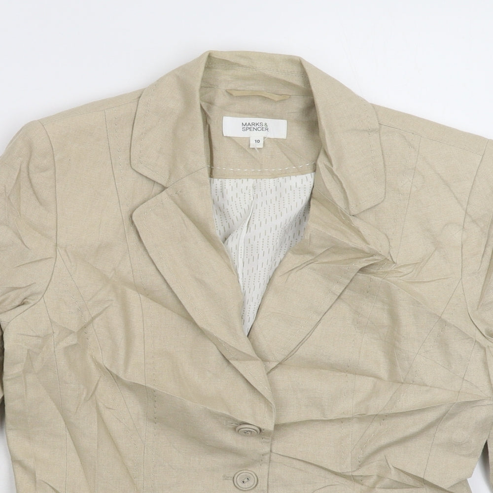 Marks and Spencer Womens Grey   Jacket Blazer Size 10