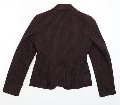 George Womens Grey Striped  Jacket Suit Jacket Size 10