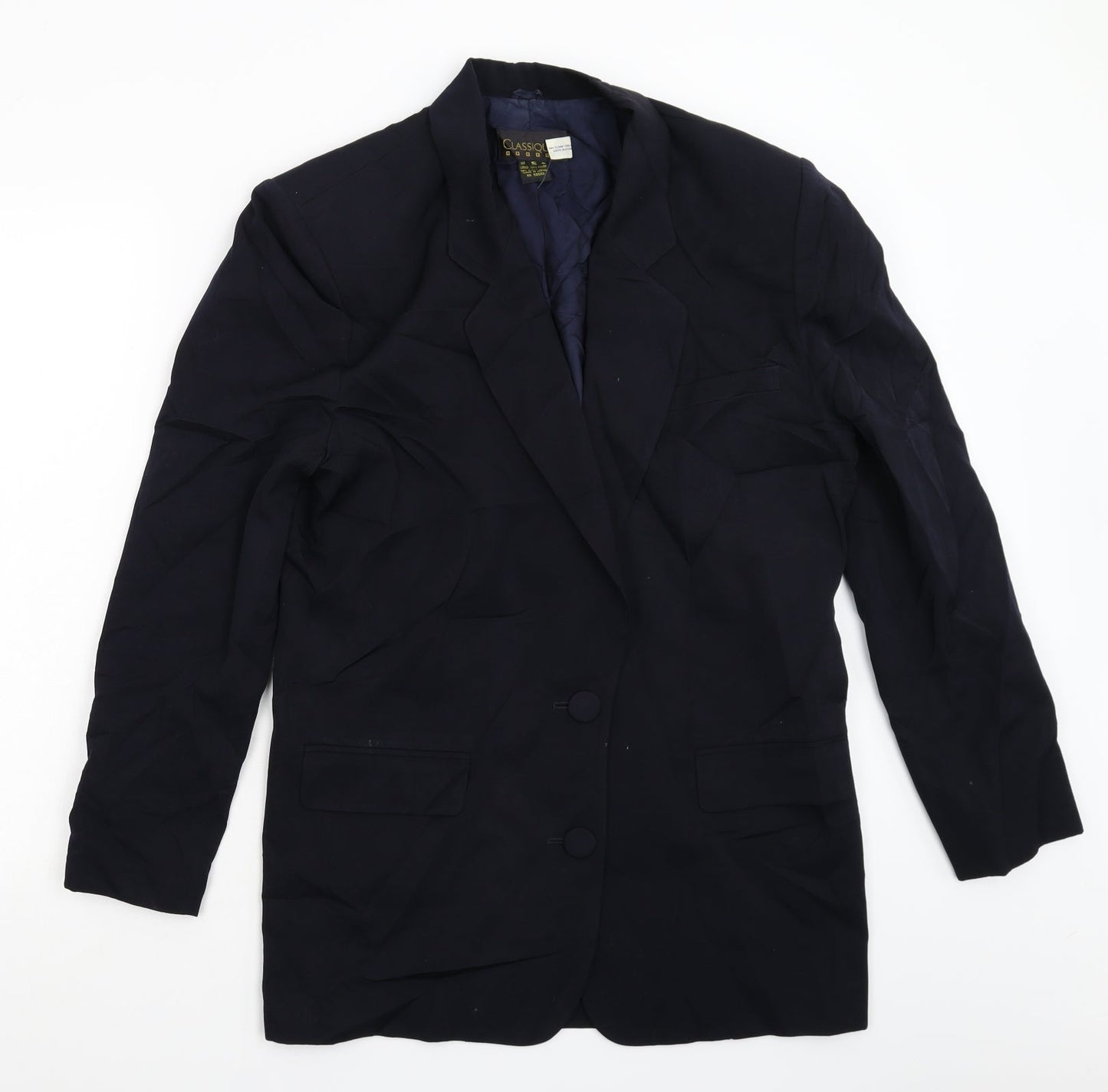Classiques Womens Blue   Jacket Suit Jacket Size 16