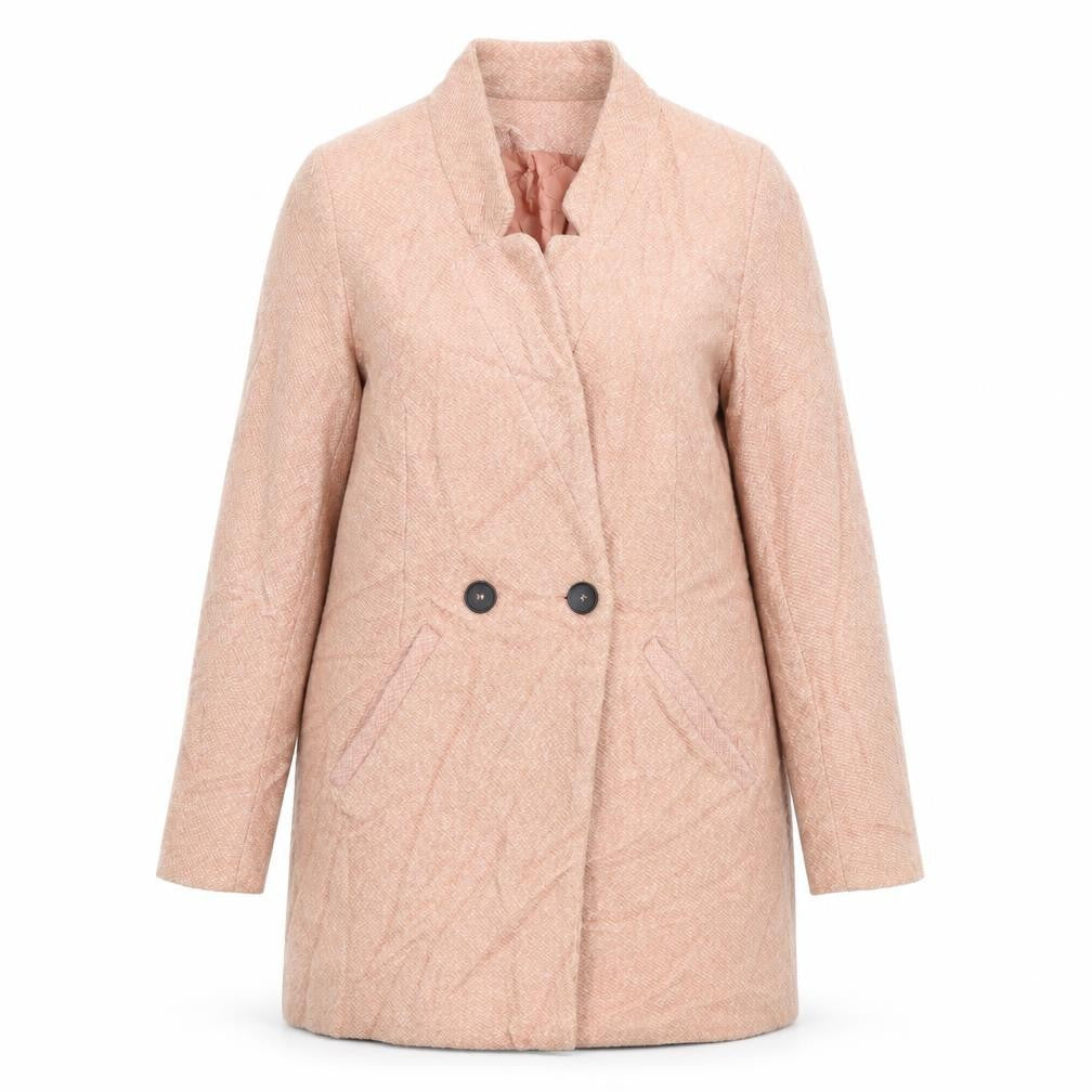 Stradivarius Womens Beige   Pea Coat Coat Size S