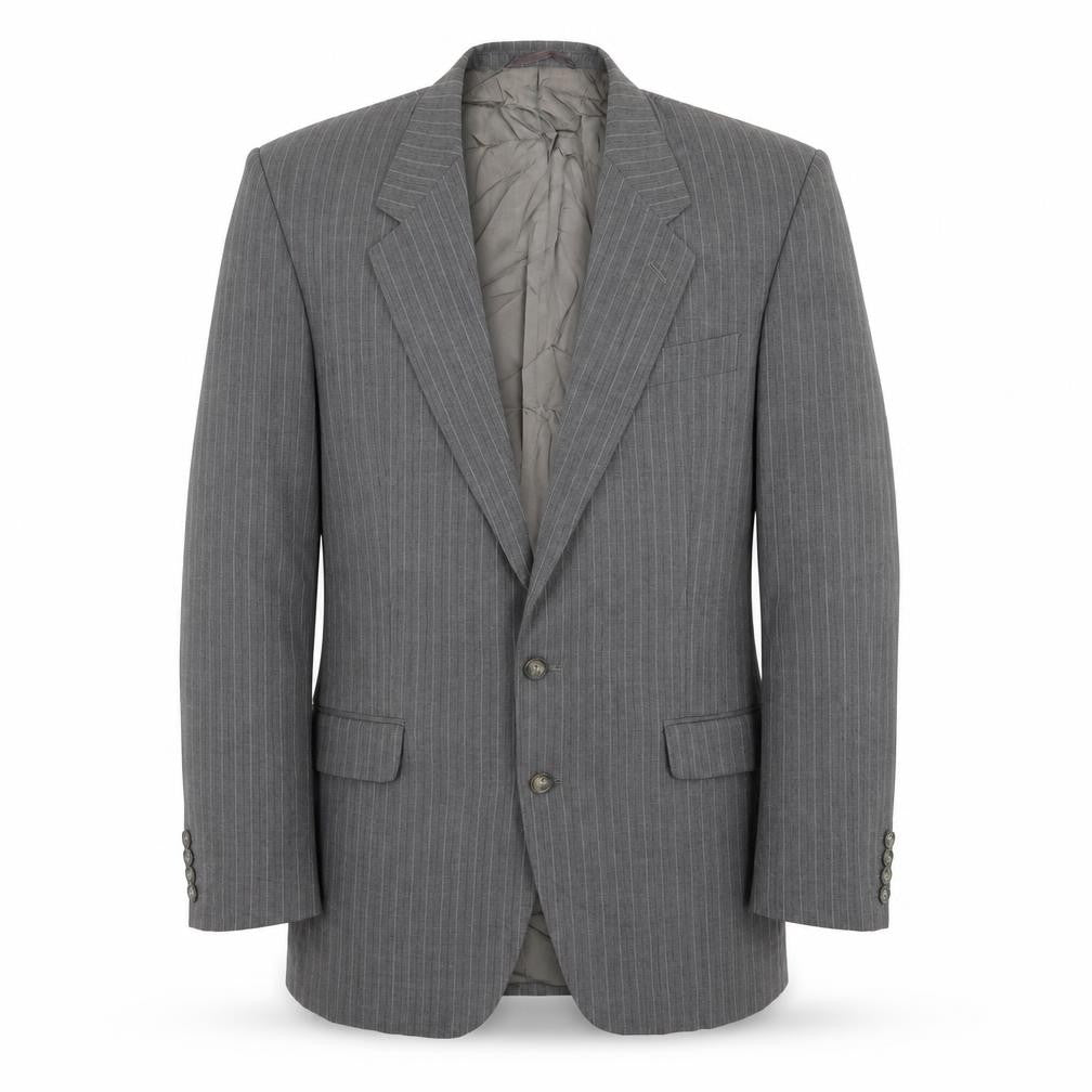 Mr Harry Mens Grey Striped  Jacket Suit Jacket Size 40