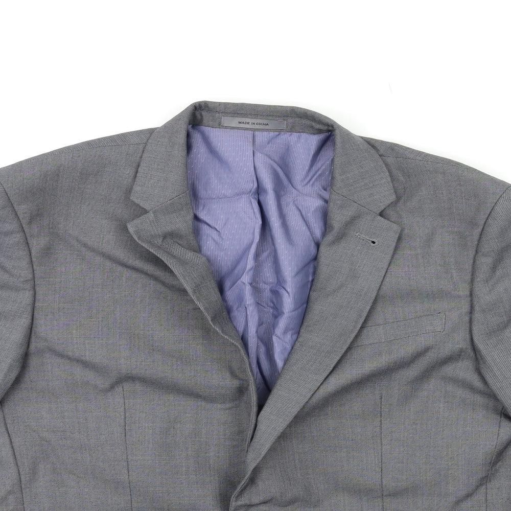 Cedar Wood State Mens Grey   Jacket Suit Jacket Size 40