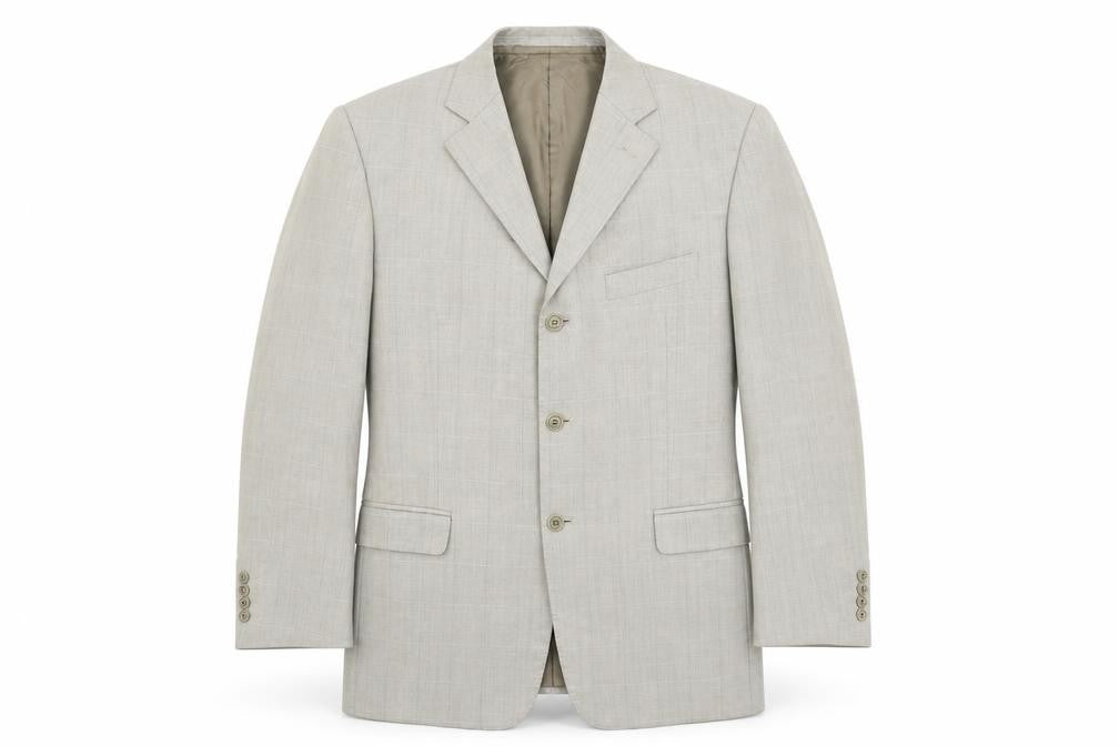 Marks & Spencer Mens Grey Check  Jacket Suit Jacket Size 42