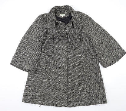 GET Womens Grey   Overcoat Coat Size 14