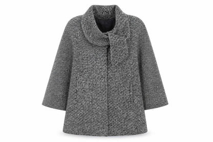 GET Womens Grey   Overcoat Coat Size 14