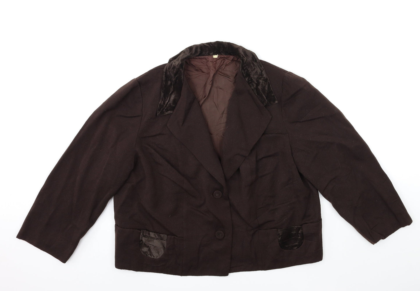 Preworn Womens Brown   Jacket Coat Size XL