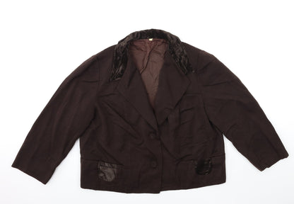 Preworn Womens Brown   Jacket Coat Size XL