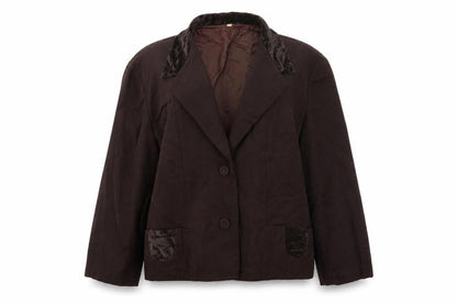 Preworn Womens Brown   Jacket Coat Size XL