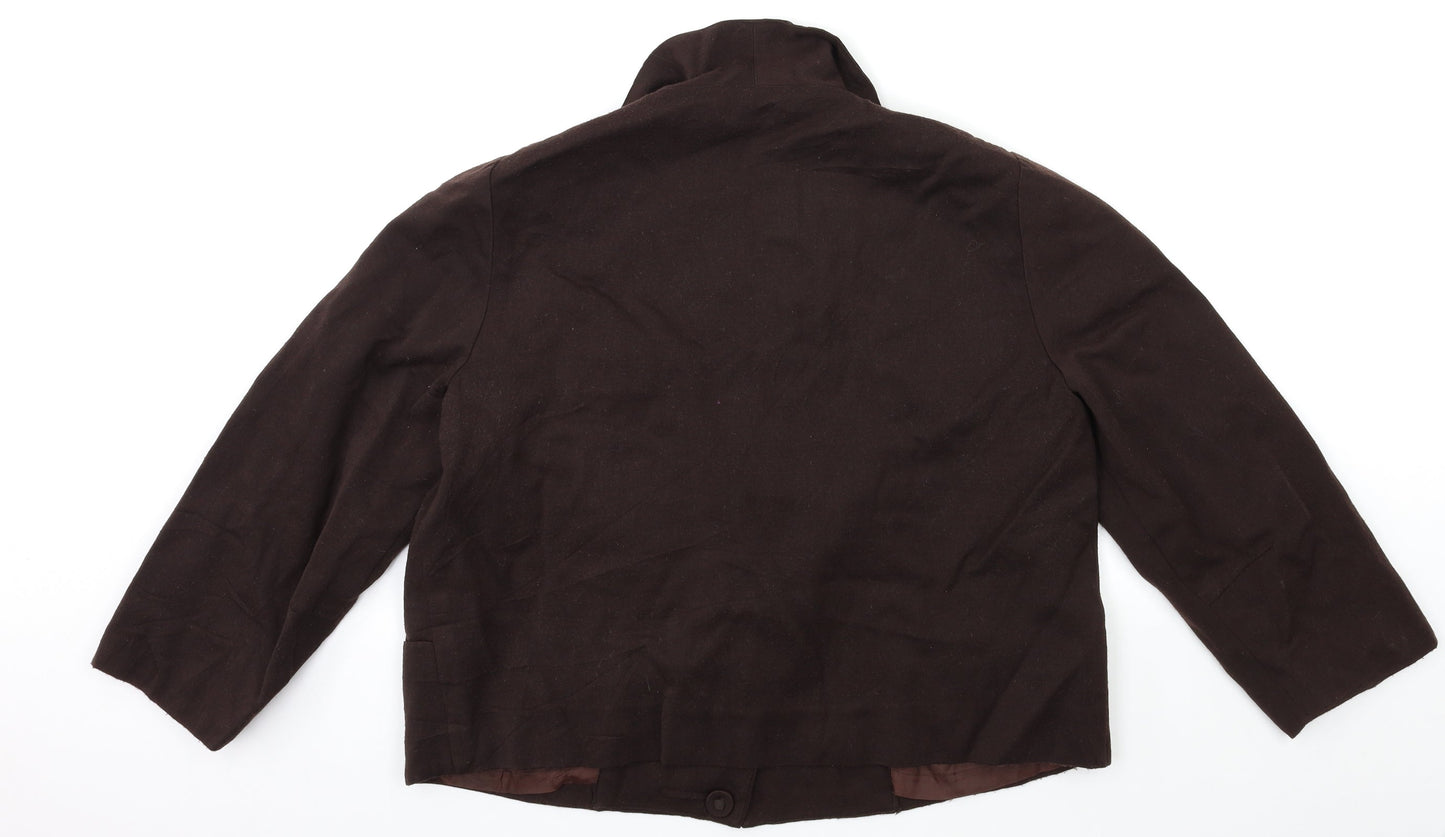 Preworn Womens Brown   Jacket Coat Size XL