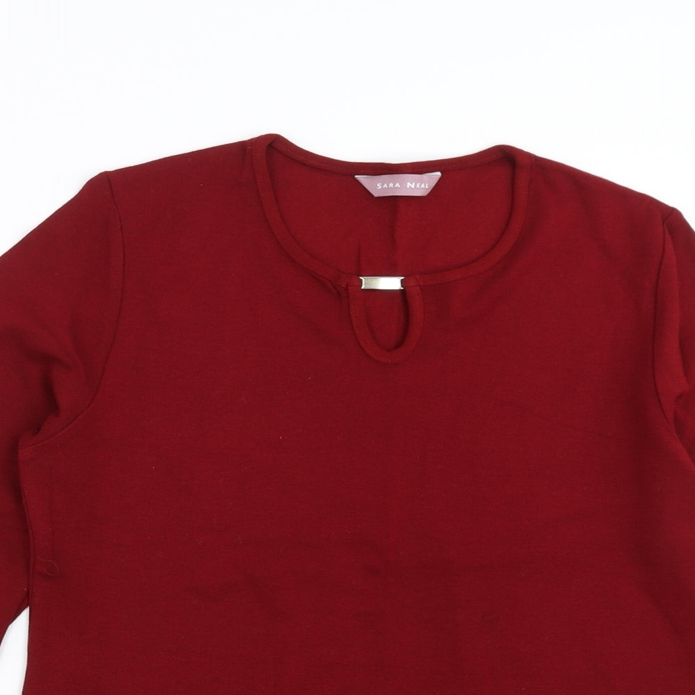 Sara Neal Womens Red   Pullover Jumper Size 14