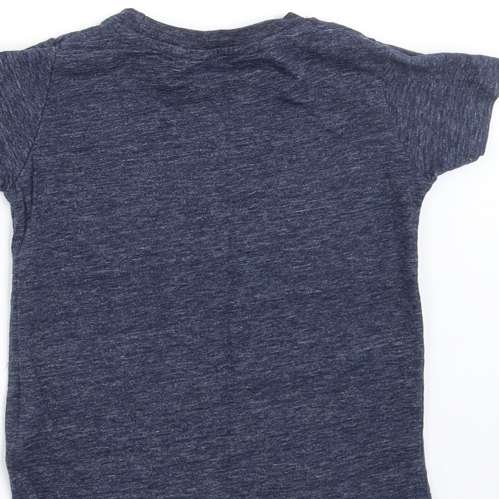 NEXT Baby Blue   Basic T-Shirt Size 12-18 Months  - Stars and Stripes