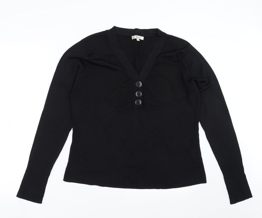 Klass Womens Black   Pullover Jumper Size L