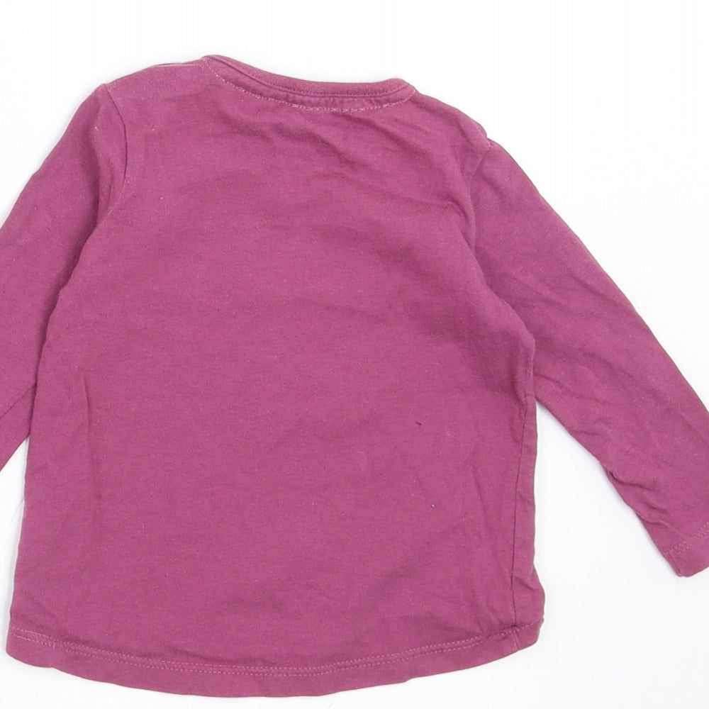 F&F Girls Purple   Basic T-Shirt Size 3-6 Months