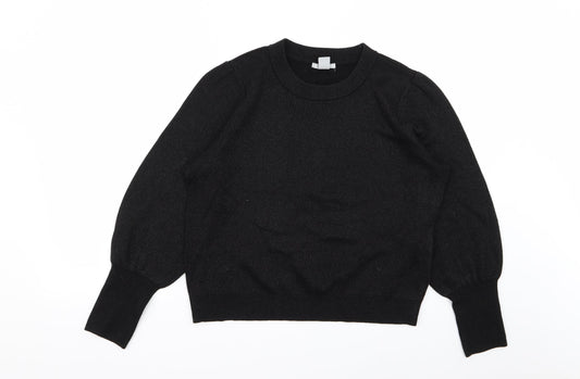 H&M Womens Black   Pullover Jumper Size M