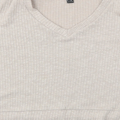 Preloved FOREVER 21 Womens Beige   Pullover Jumper Size M - Label