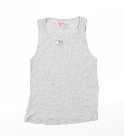 Preloved Secret Womens Grey   Basic T-Shirt Size L - Front